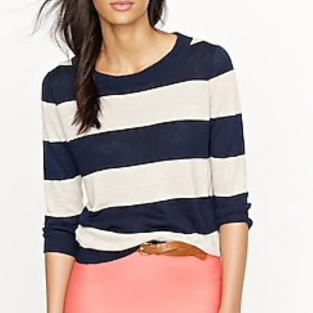 NWT J. Crew Linen knit sweater